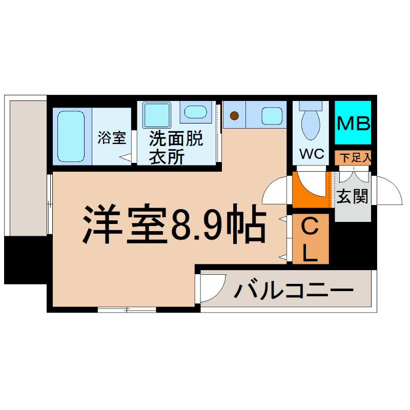 プレサンス名古屋STATIONザ・シティ(ワンルーム/12階)の間取り写真