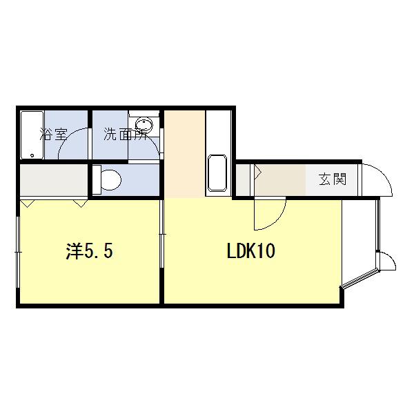 MAXS24(1LDK/2階)の間取り写真