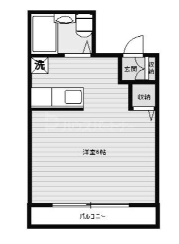 クリスタルコーポIII(ワンルーム/1階)の間取り写真