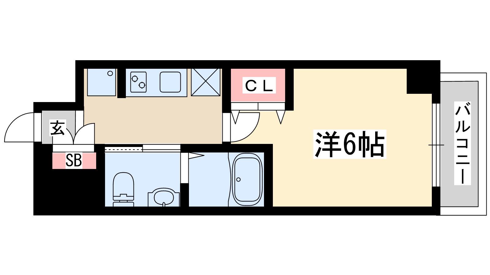 エステムコート新大阪Ⅷレヴォリス(1K/3階)の間取り写真