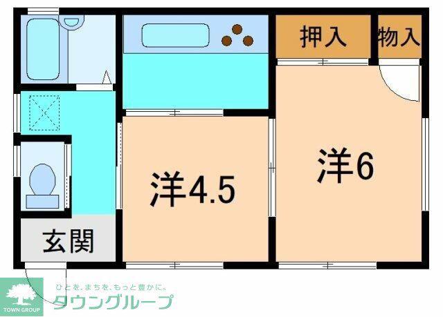 アイビー(2K/1階)の間取り写真