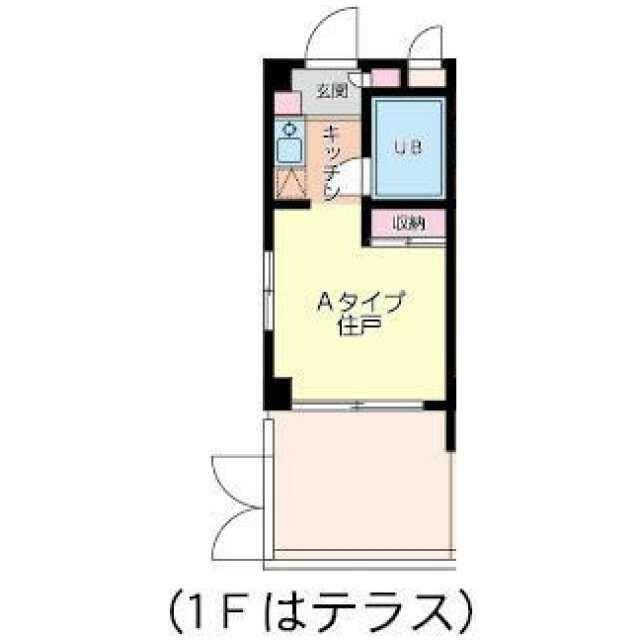 アメニティ日吉(ワンルーム/1階)の間取り写真