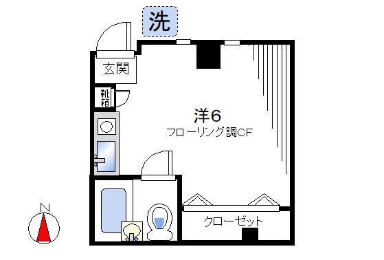 FAIRY HOUSE(ワンルーム/1階)の間取り写真