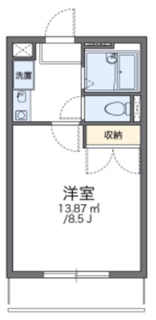 レオパレスAK(1K/2階)の間取り写真