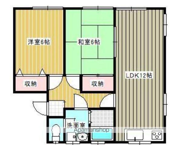 IK COURT(2LDK/1階)の間取り写真