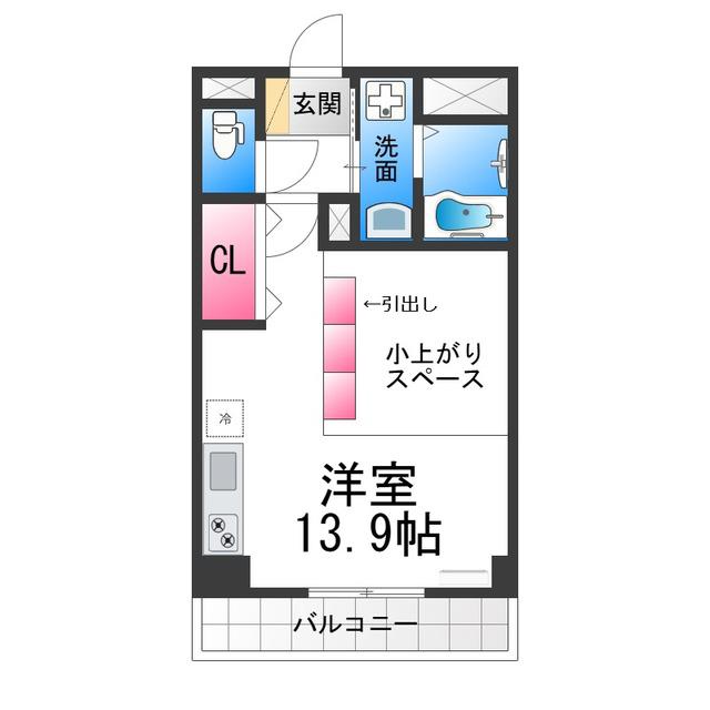 サンフォレスト成和(ワンルーム/3階)の間取り写真