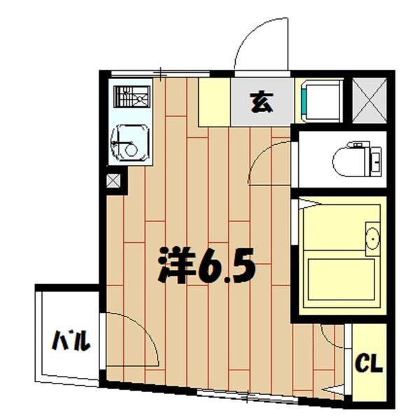 WING戸塚(ワンルーム/4階)の間取り写真