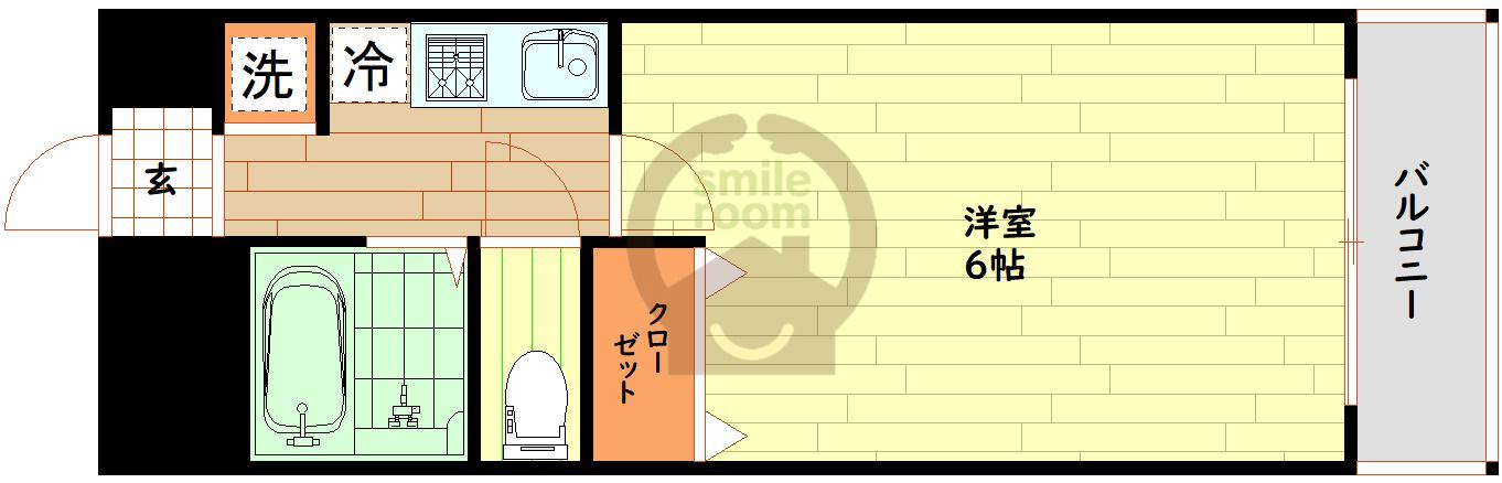 ハイツドアーン(1K/2階)の間取り写真