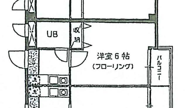 ミストラル(1K/2階)の間取り写真