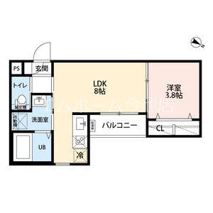 リーヴァ望が丘(1LDK/3階)の間取り写真