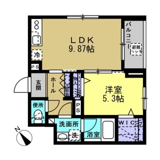 MA MAISON(1LDK/3階)の間取り写真