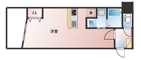 ORIENT BLD NO103(ワンルーム/14階)の間取り写真