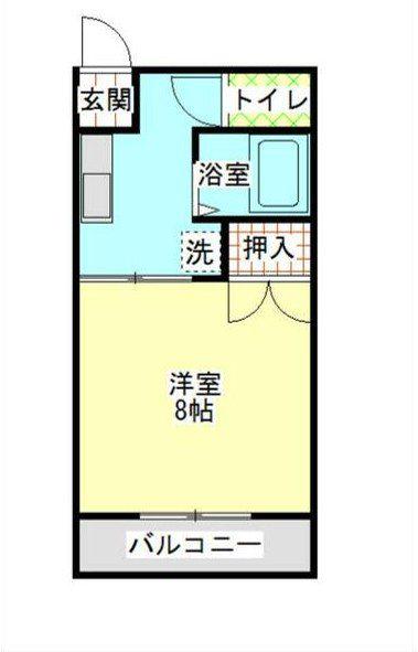 コンフォートユアーズ(1K/1階)の間取り写真