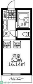 フィットハウス下末吉(ワンルーム/1階)の間取り写真
