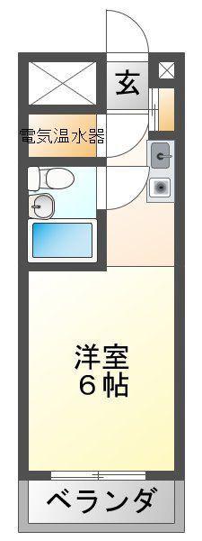 TOMSHOUSE(1K/5階)の間取り写真