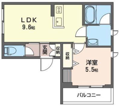 グランメゾン 神楽坂(1LDK/4階)の間取り写真