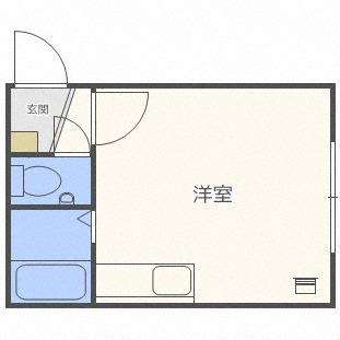 アーバンサイト麻生(ワンルーム/1階)の間取り写真