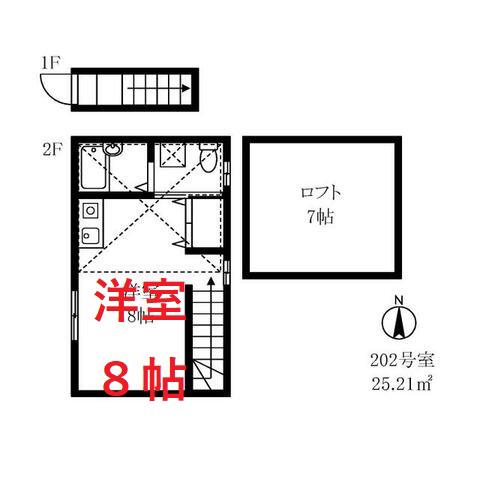 YAGUCHI RESIDENCE(ワンルーム/2階)の間取り写真