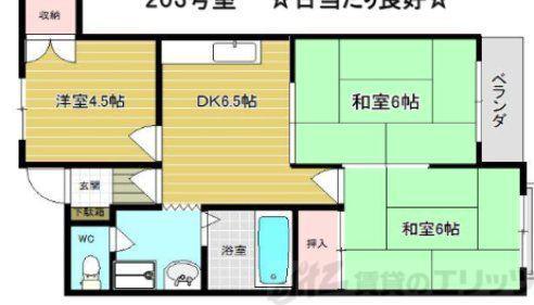 ダフゴ第3マンション(3DK/2階)の間取り写真