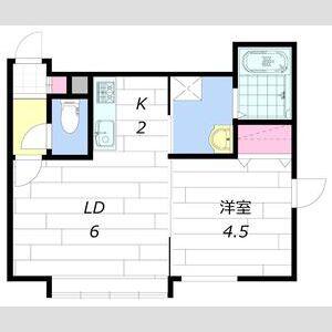 グランシャリオI(1LDK/3階)の間取り写真