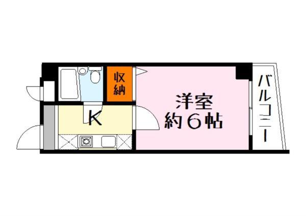 プレアデス(1K/4階)の間取り写真