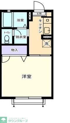 カサグランデ本郷(1K/1階)の間取り写真