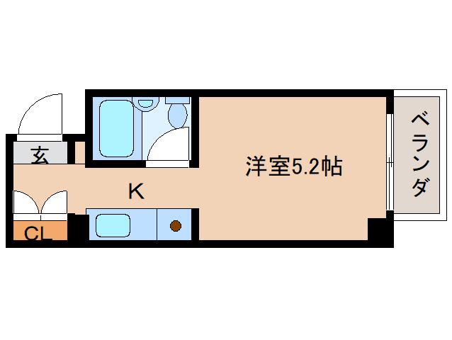 シティパレス21大森町(ワンルーム/2階)の間取り写真