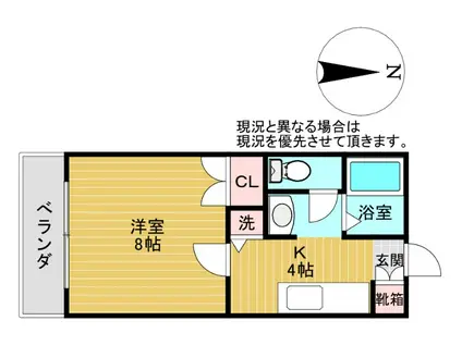 池田マンションB(1K/2階)の間取り写真
