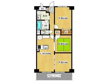 エグゼ神宮前(3LDK/3階)の間取り写真