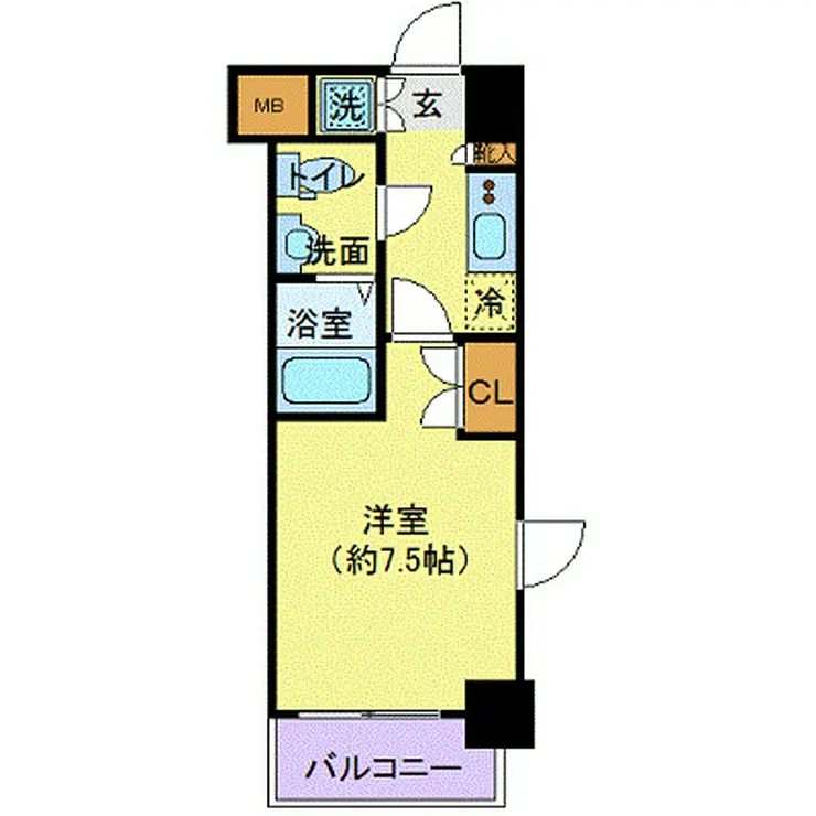 ヴェルト船橋 7階階 間取り