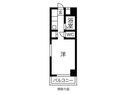 パンルネックス・クリスタル博多III(ワンルーム/4階)の間取り写真