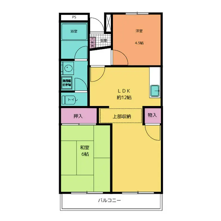 第2旭マンション 2階階 間取り