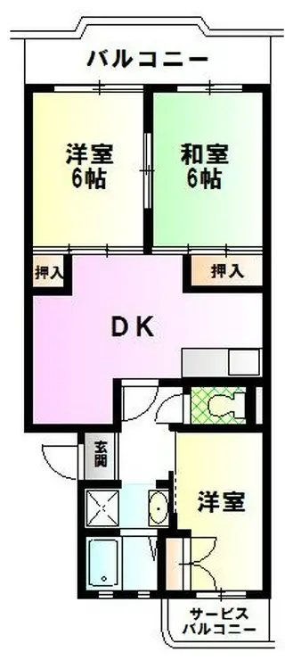 アーバンピアンカ 3階階 間取り