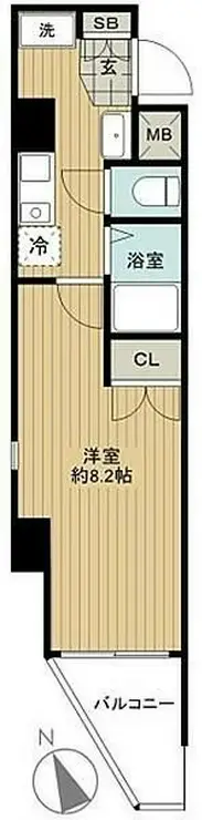 シンシア早稲田 3階階 間取り