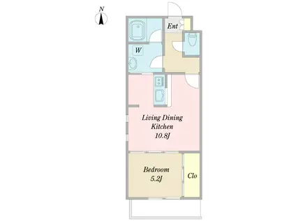 RESIDENCE BOJOH(1LDK/3階)の間取り写真