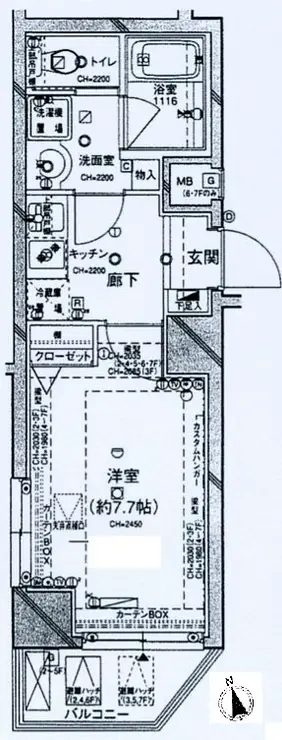 パレステュディオ早稲田 6階階 間取り