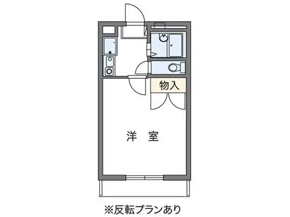 マグノリア春日(1K/1階)の間取り写真