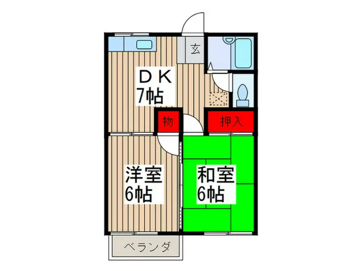 ハイツアルカディア 1階階 間取り