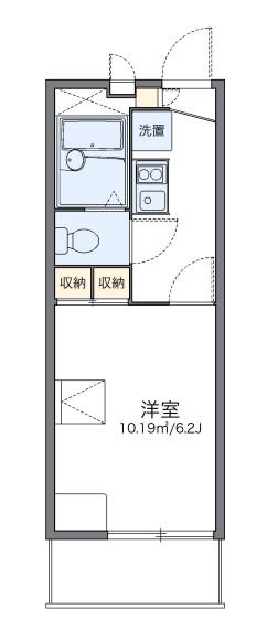 レオパレスSAKABEII(1K/1階)の間取り写真