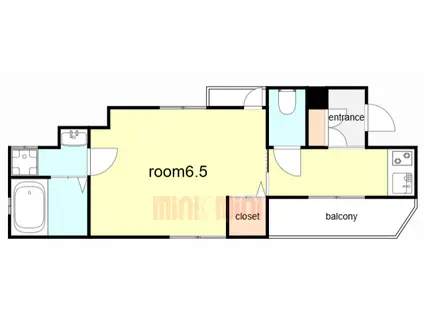 ERコート堀池町(1K/2階)の間取り写真