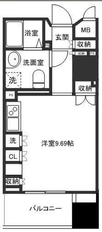 ハウス桃李 5階階 間取り