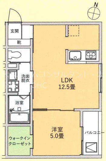 リビングライフ八尾山本(1LDK/3階)の間取り写真