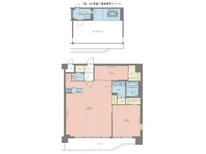 プレジオ宝塚ASIAN(2LDK/6階)の間取り写真