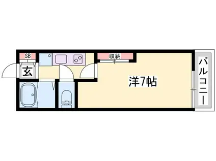 MINETTE RIN(1K/2階)の間取り写真