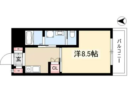 巌ビル丸山(1K/2階)の間取り写真