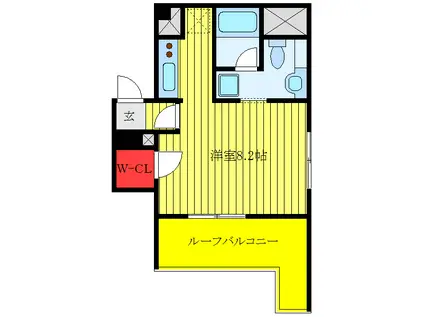グレイスコート志村三丁目(ワンルーム/5階)の間取り写真
