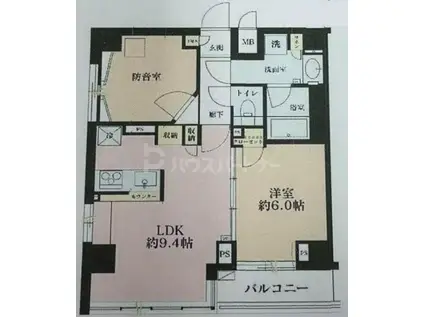 パセオ・ラルゴ(2LDK/7階)の間取り写真