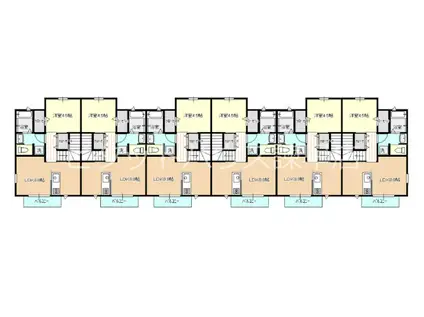 LUX今津B(1LDK/2階)の間取り写真