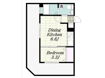 NO.71オリエントトラストタワー(1DK/16階)の間取り写真
