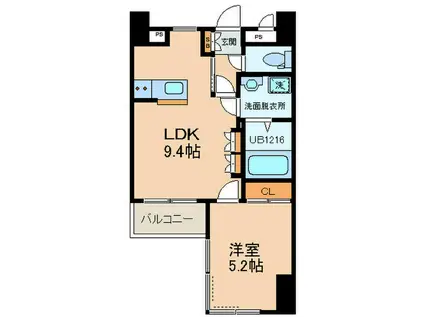 メゾン ド ばんらい(1LDK/7階)の間取り写真